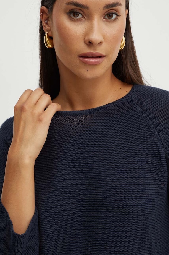 Weekend Max Mara pamut pulóver sötétkék 2425366121600