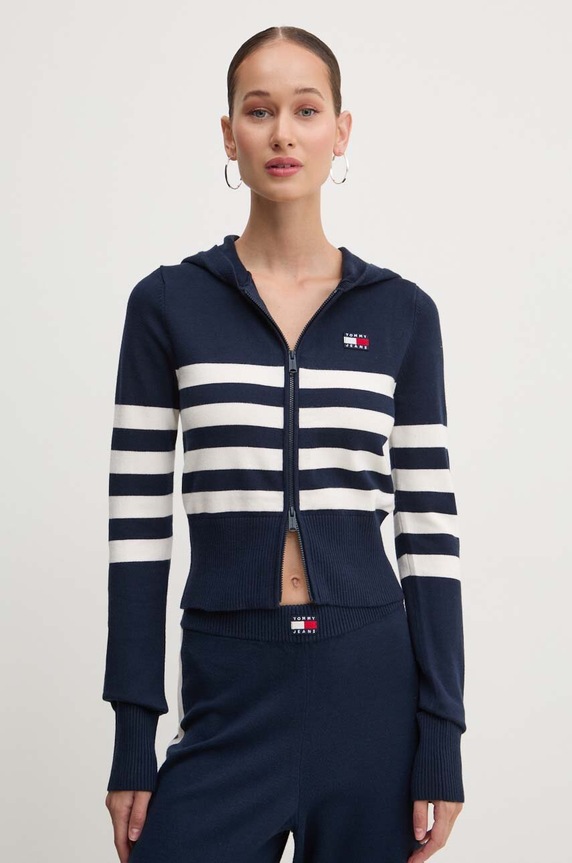 Жилетка Tommy Jeans тънък тъмносин DW0DW18524