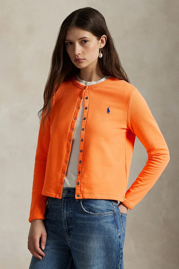 Polo Ralph Lauren Women's cardigan with cotton orange 211941177