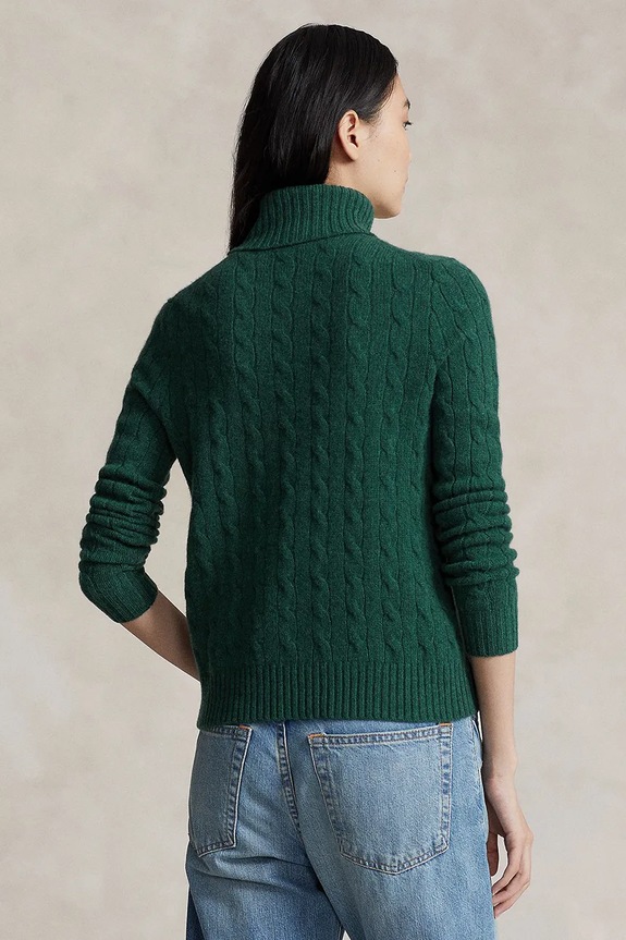 Vlněný svetr Polo Ralph Lauren 211888686 zelená AW25