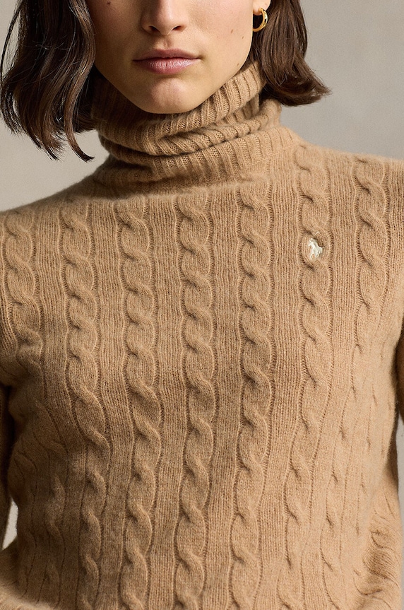 Polo Ralph Lauren sweter wełniany beżowy 211888686