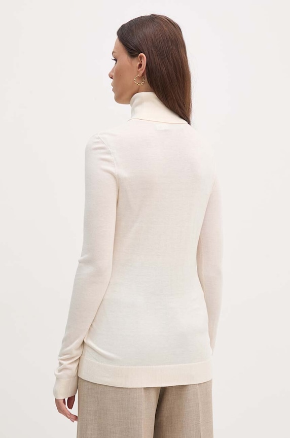 Oblečenie Sveter s prímesou hodvábu Lauren Ralph Lauren 200940470 béžová