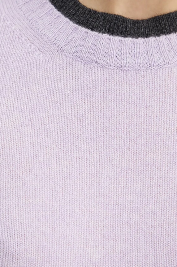 Pinko sweter wełniany 104342.A277 fioletowy