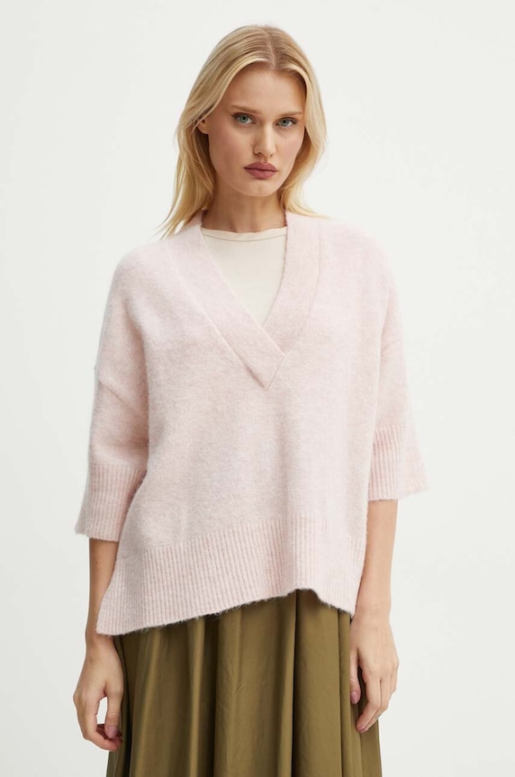 Day Birger et Mikkelsen pulover de lana Selda - Cozy Days RD grosime medie roz DAY65243298