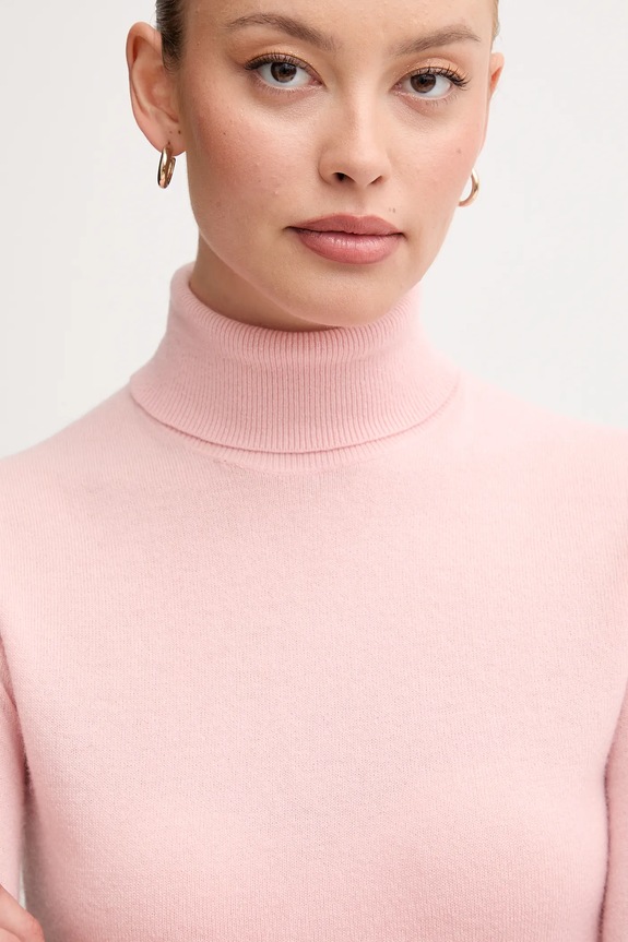 United Colors of Benetton pulover de lână roz 1002D2348