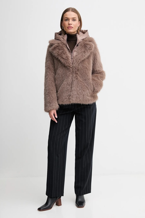 United Colors of Benetton sweter wełniany 1002D2348 brązowy SS26