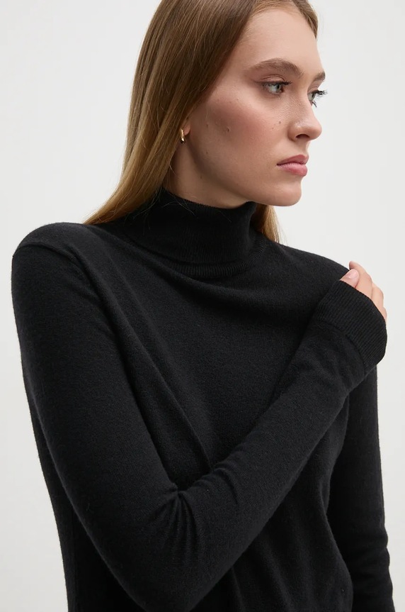 Μάλλινο πουλόβερ United Colors of Benetton 1002D2348 μαύρο SS26