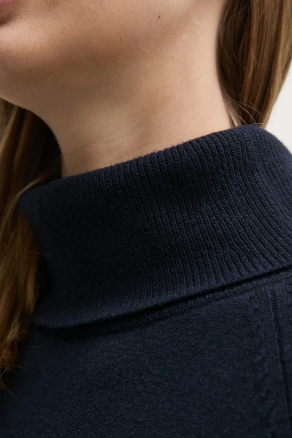 United Colors of Benetton pulóver gyapjúkeverékből 1035D2551 sötétkék