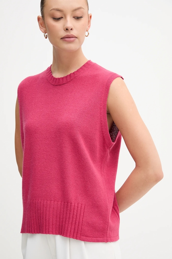 Жилет із додаванням вовни United Colors of Benetton рожевий 126WD10BA