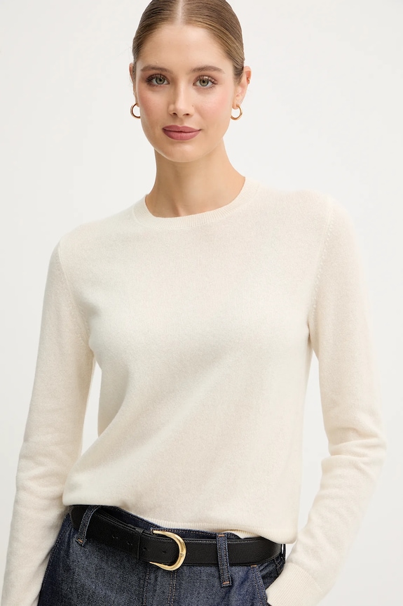 United Colors of Benetton kasmír pulóver bézs 1033D107P