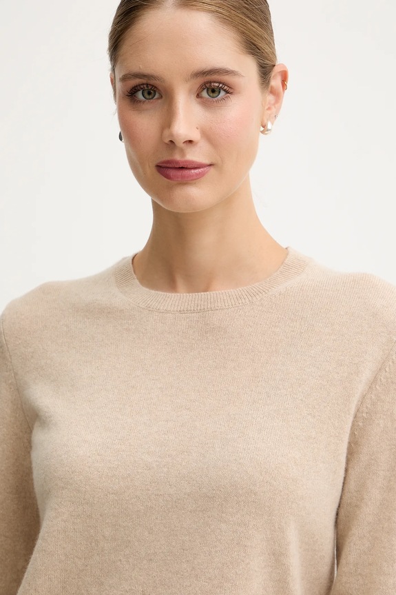 Kašmírový sveter United Colors of Benetton béžová 1033D107P