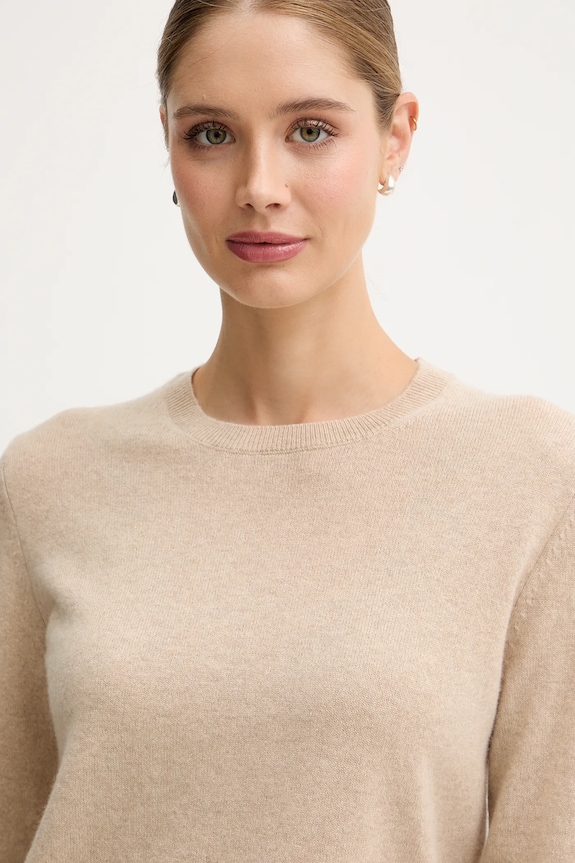 Kašmírový sveter United Colors of Benetton béžová 1033D107P