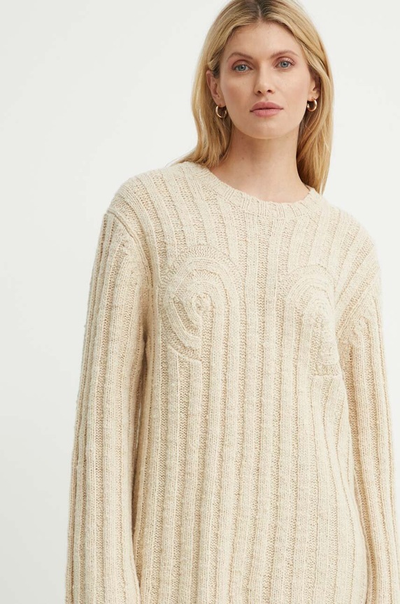 Vlněný svetr By Malene Birger CIRRA béžová Q72457001