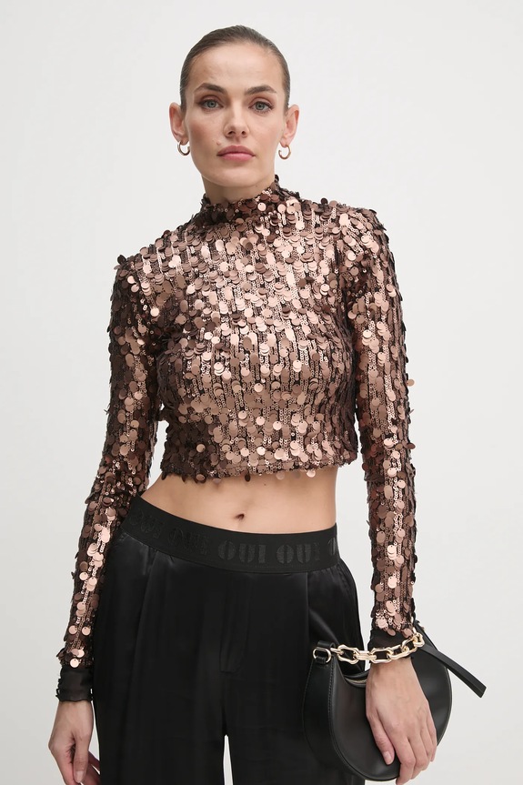 Μπλουζάκι Dkny slim πορτοκαλί DJ4T1240