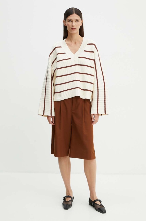 Gestuz sweter 10909268 beżowy AW24