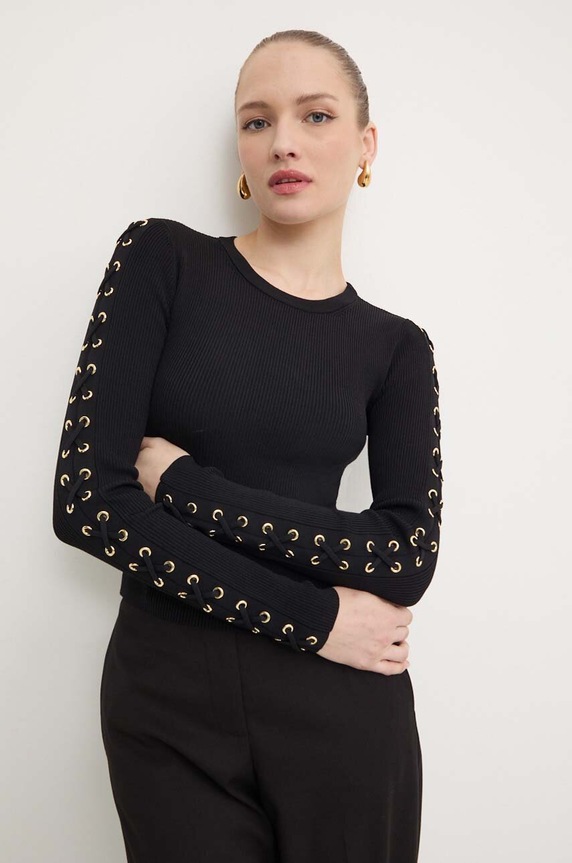 MICHAEL Michael Kors maglione a maglia fine nero MT460X05ZV