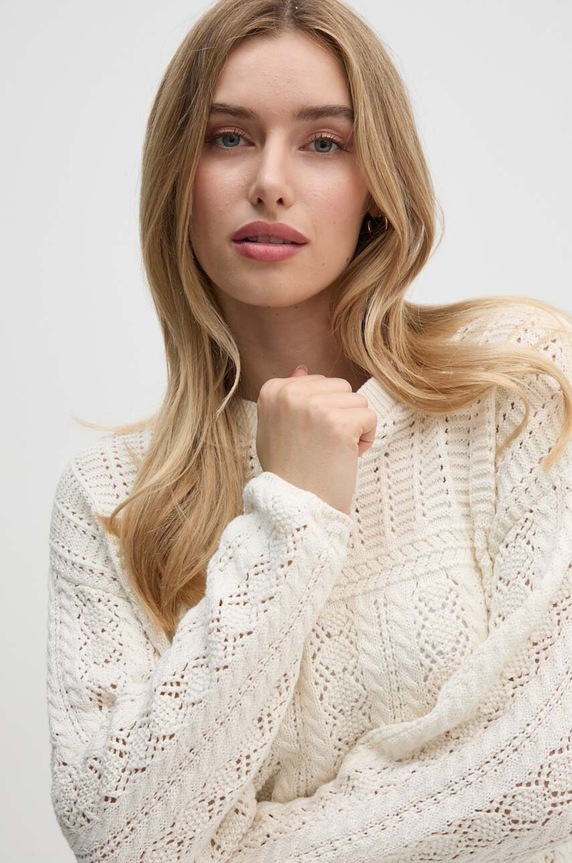 Bavlněný svetr Pepe Jeans ISADORA béžová PL702159