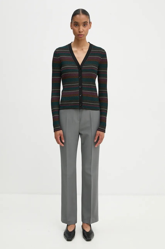 Kardigán PS Paul Smith W2R.430N.N31248 čierna AW24
