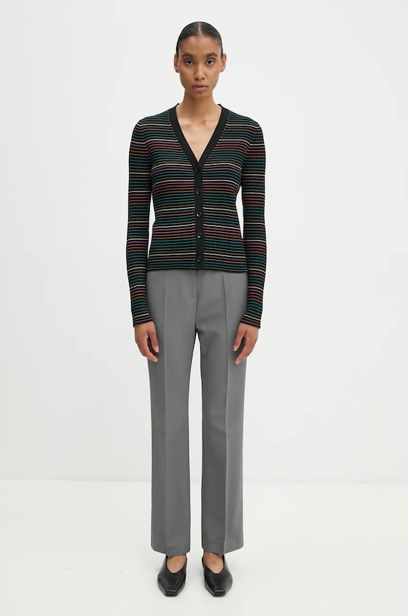 Kardigán PS Paul Smith W2R.430N.N31248 čierna AW24