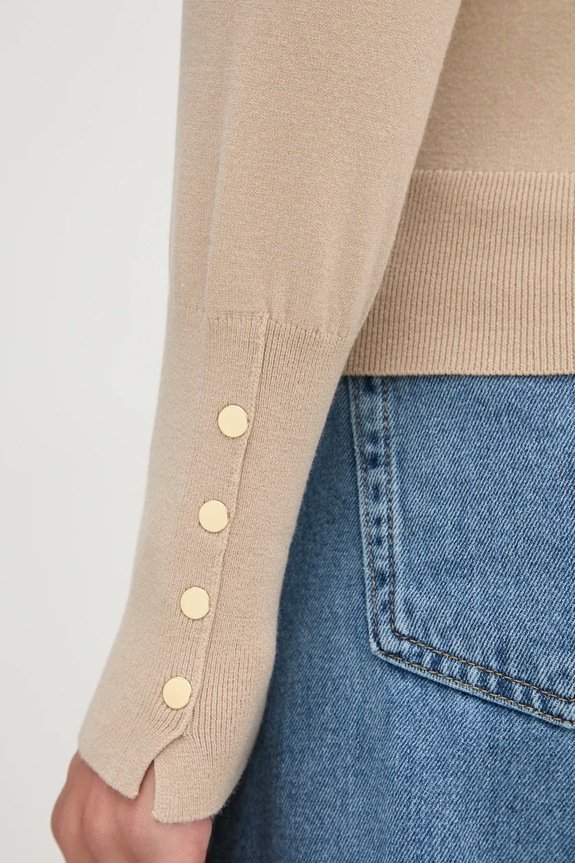 United Colors of Benetton sweter 104HD10CB beżowy