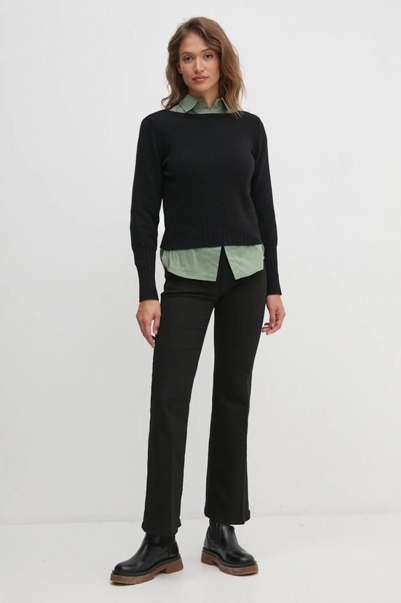 Vuneni pulover United Colors of Benetton 1244D10C6 crna AW24
