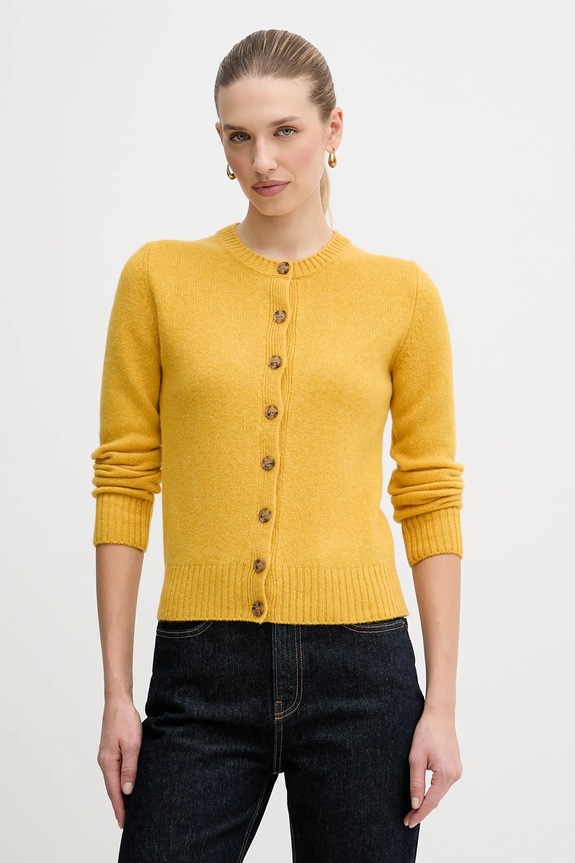 United Colors of Benetton cardigan in lana giallo 103ME500L