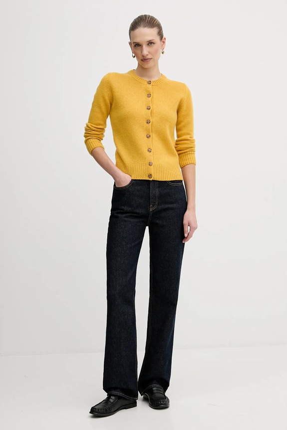 United Colors of Benetton cardigan in lana 103ME500L giallo AW25