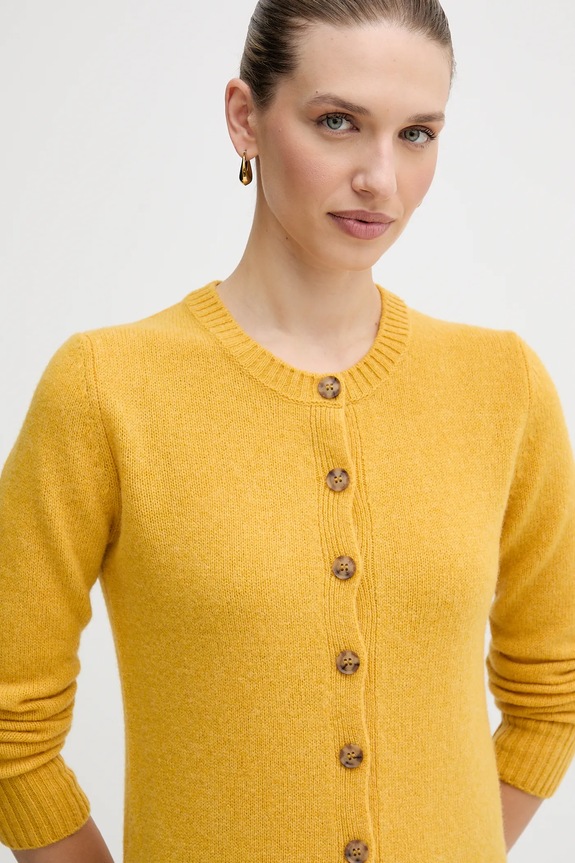 United Colors of Benetton cardigan in lana giallo 103ME500L