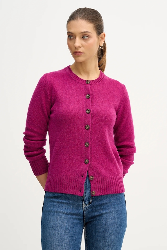 United Colors of Benetton cardigan din lână violet 103ME500L