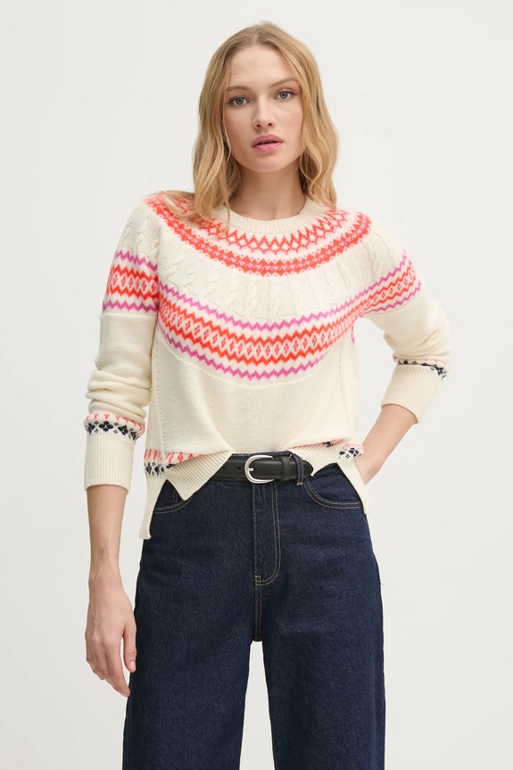 Vuneni pulover United Colors of Benetton bež 1144E10BY