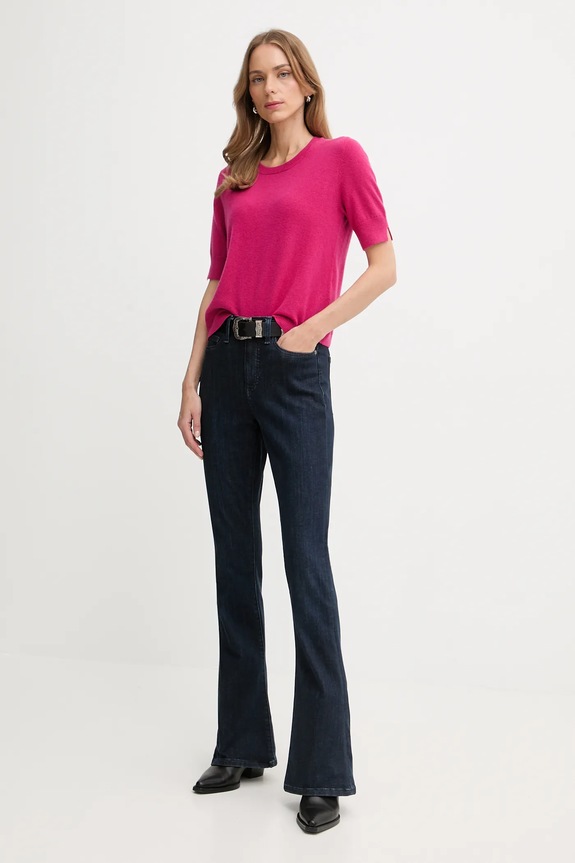 United Colors of Benetton sweter 1002D10D2 różowy AW25