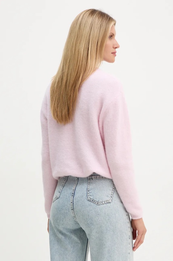 Ρούχα Μάλλινη ζακέτα American Vintage VITO19EH24 ροζ