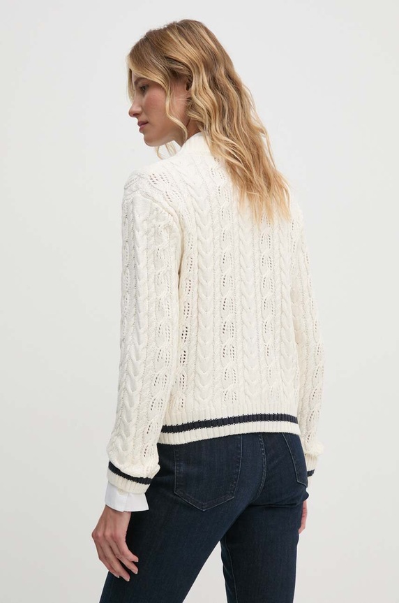 Odzież Pepe Jeans sweter HADA JACKET PL702207 beżowy