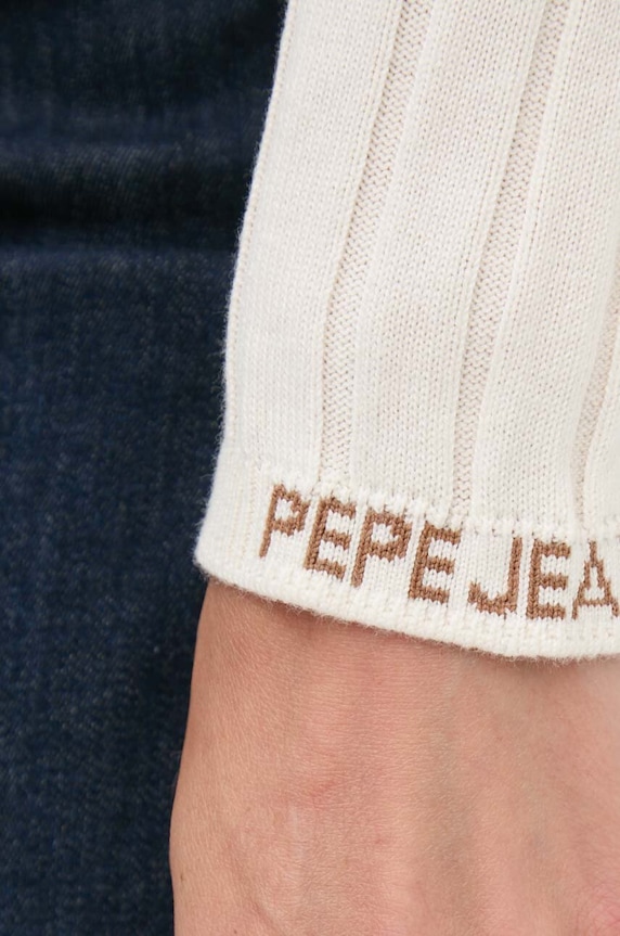 Pepe Jeans pulóver IZABEL TURTLENECK PL702224 bézs