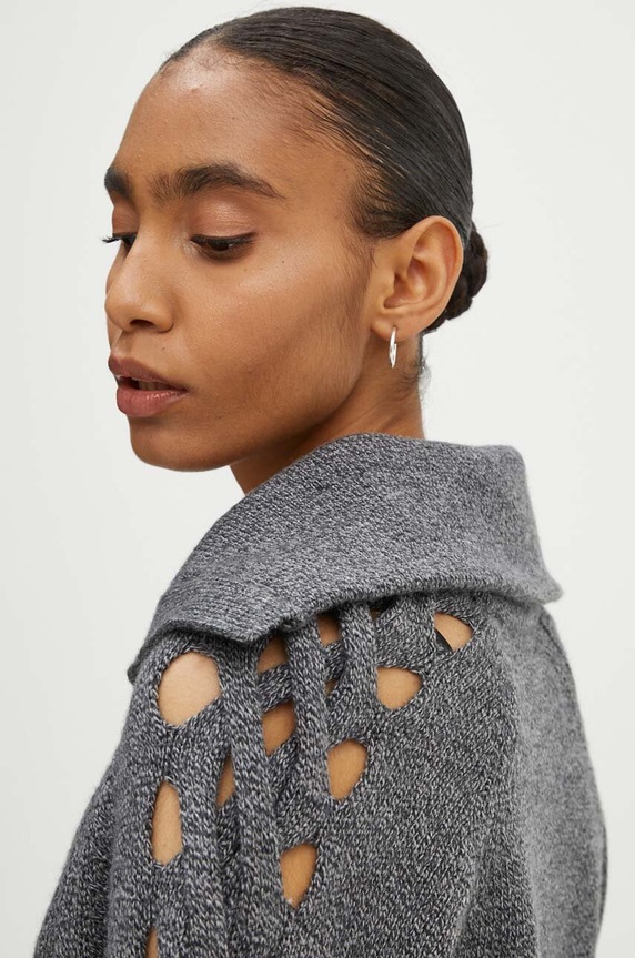 IRO sweter wełniany WP12ALESSIA szary