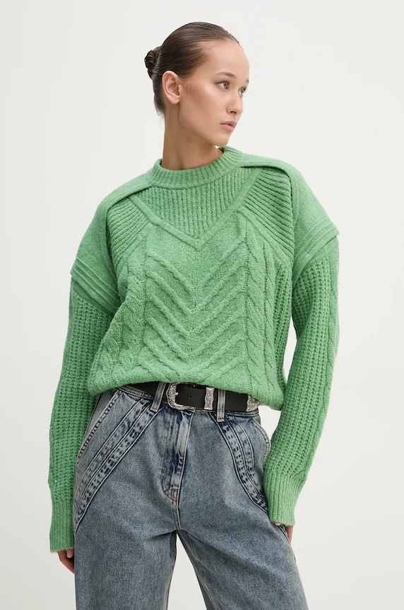 IRO pulover groase verde WP12SALENO