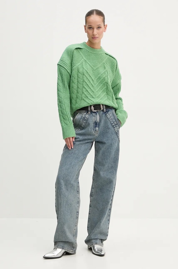 IRO pulover WP12SALENO verde AW24