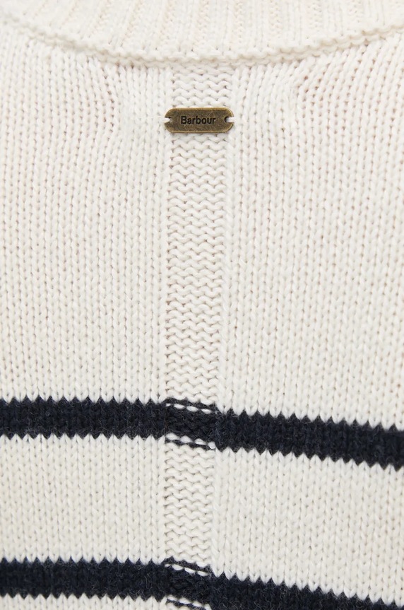 Barbour sweter z domieszką wełny LKN1580 beżowy