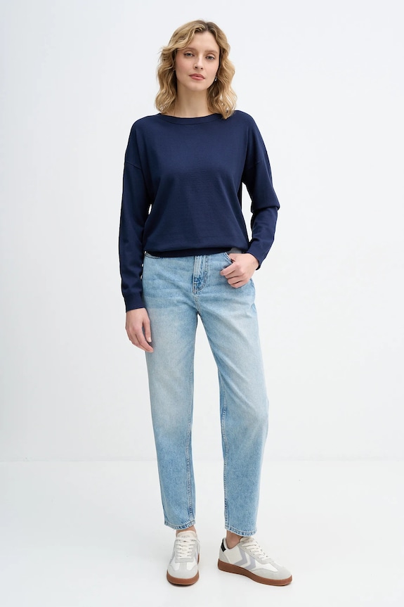 Sisley sweter 17Q3M103J granatowy SS26