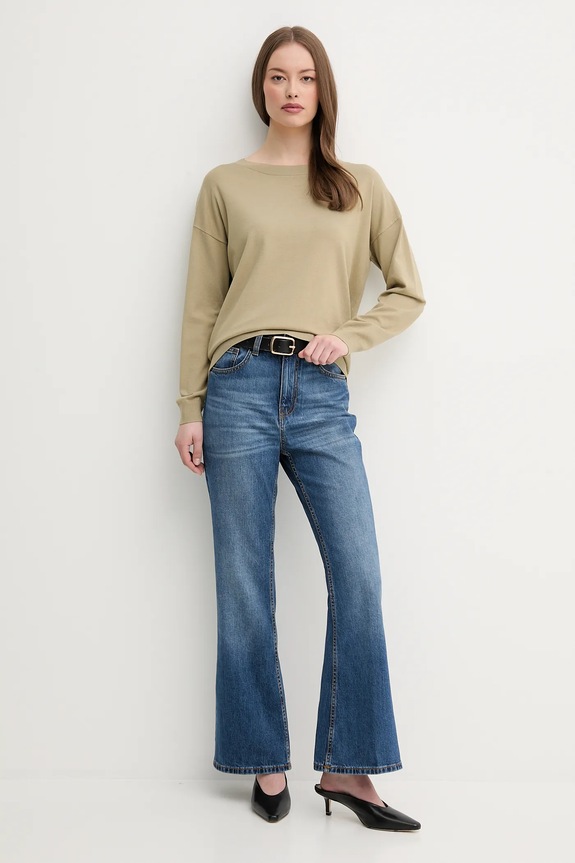 Sisley pulover 17Q3M103J verde SS26