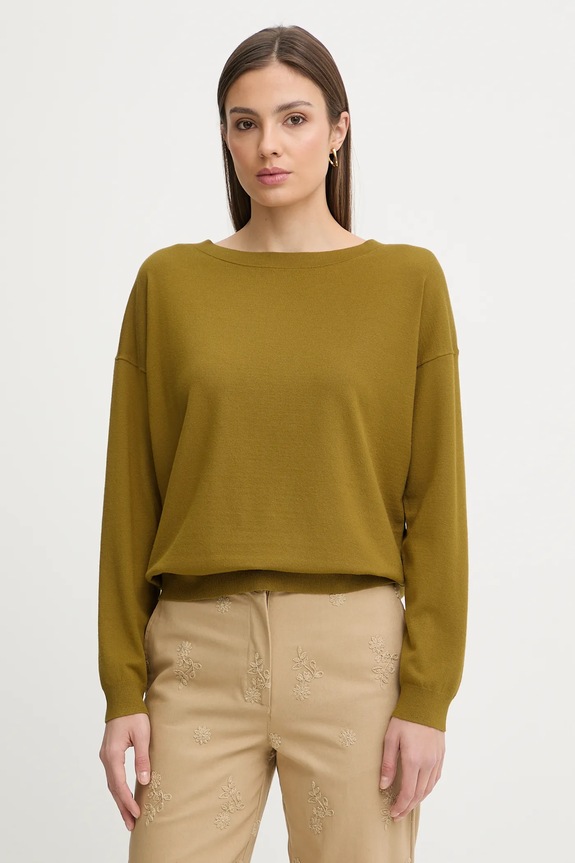 Sisley pulover verde 17Q3M103J