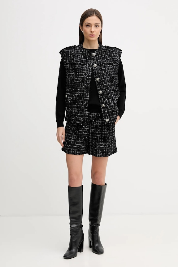 Sisley sweter 17Q3M103J czarny SS26