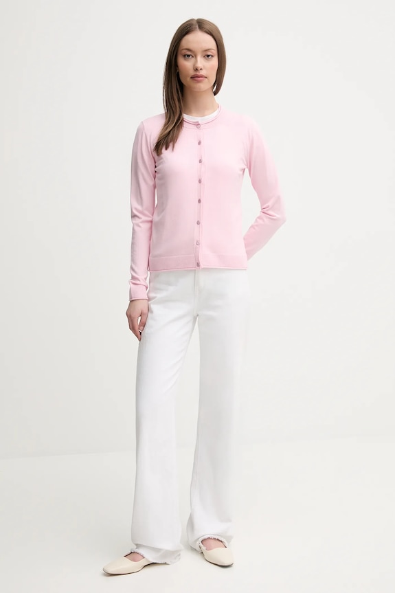 Sisley kardigan 17Q3M5203 różowy AW25