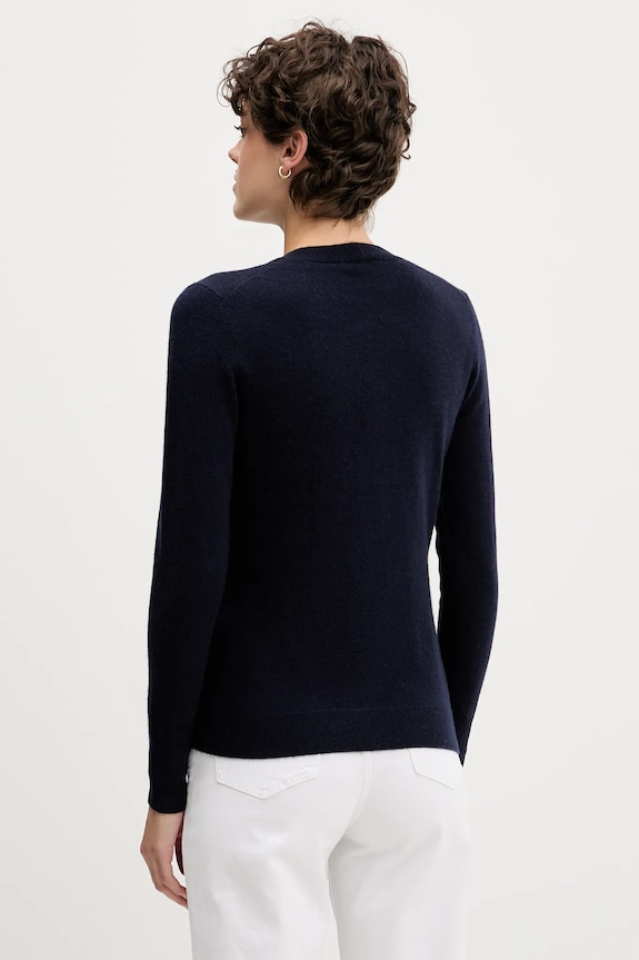 Îmbrăcăminte Sisley cardigan din amestec de lână 102HM5237 bleumarin