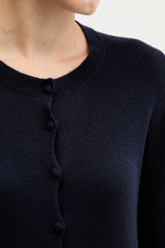 Sisley cardigan din amestec de lână 102HM5237 bleumarin
