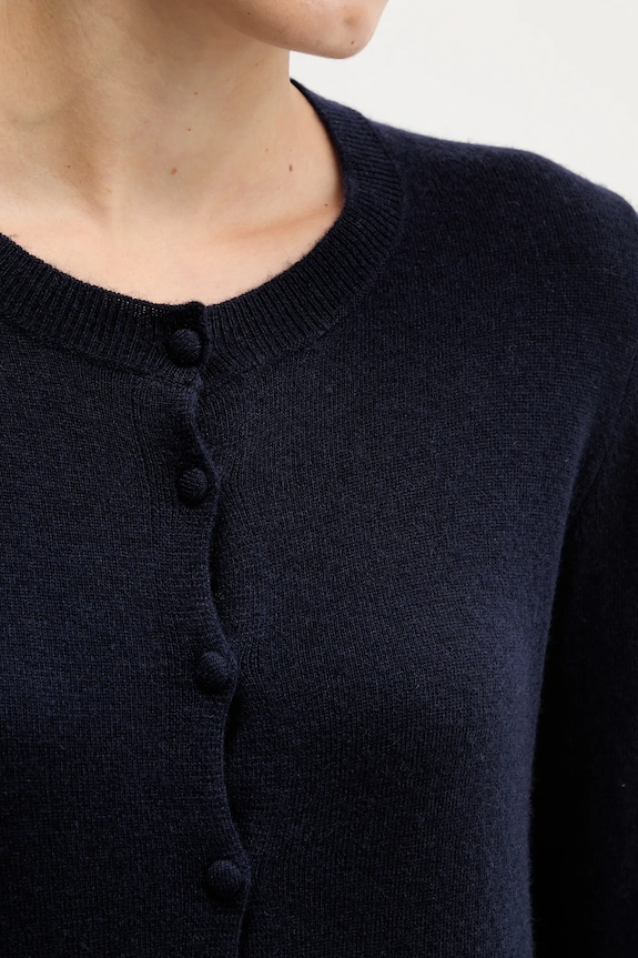 Sisley cardigan din amestec de lână 102HM5237 bleumarin