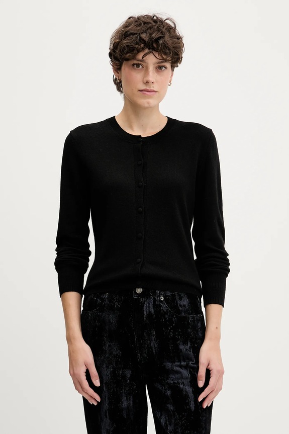 Sisley cardigan con aggiunta di lana nero 102HM5237
