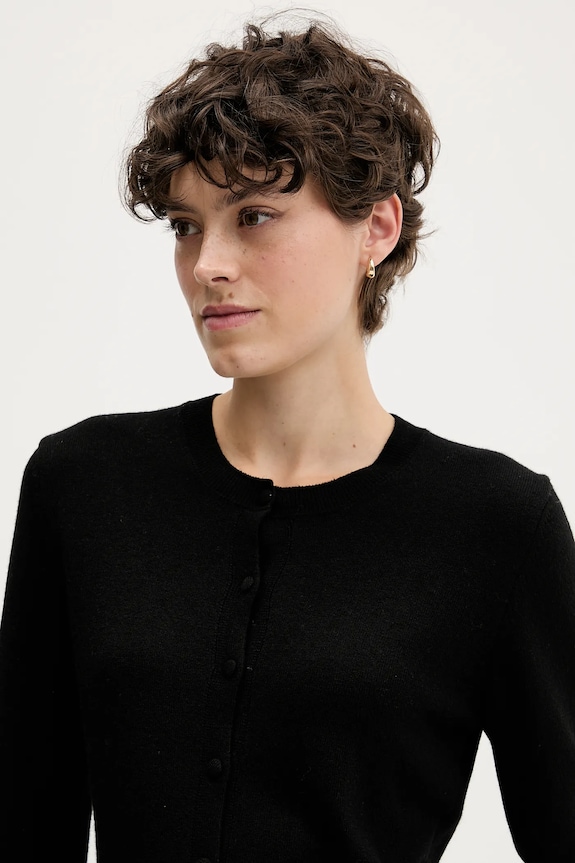 Sisley cardigan con aggiunta di lana nero 102HM5237