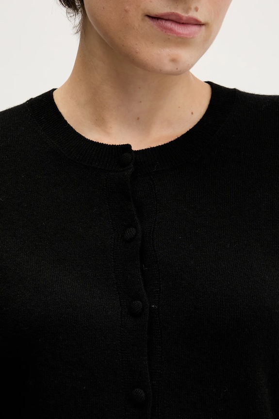 Sisley cardigan con aggiunta di lana 102HM5237 nero