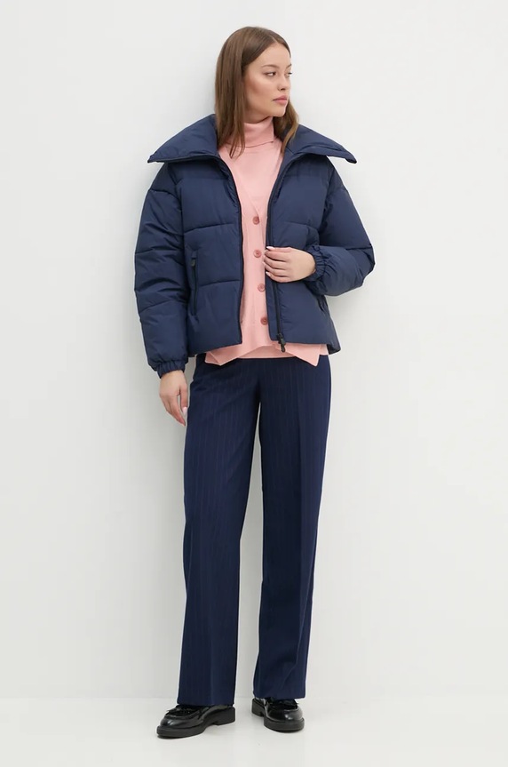 Sisley cardigan din amestec de casmir 102HM601Z portocaliu AW24
